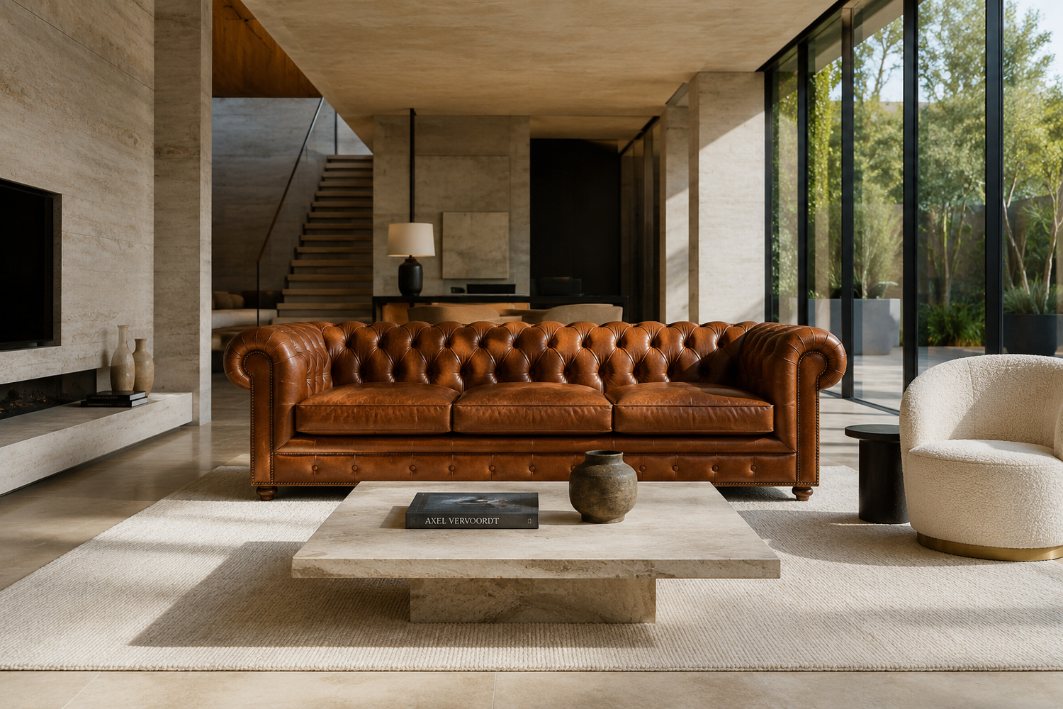 Modern Chesterfield Living Room Retreat