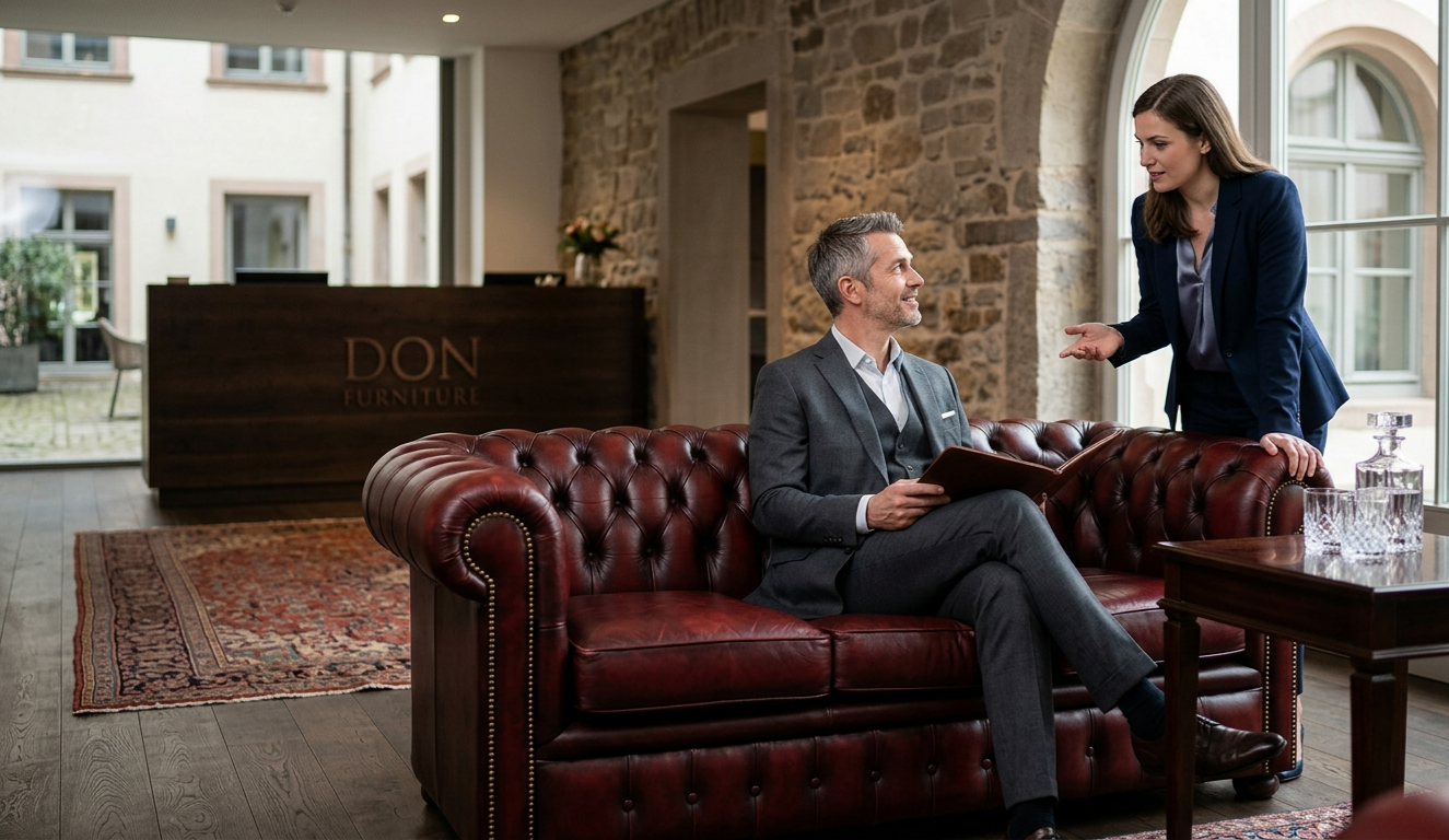 Chesterfield Möbel für Hotels, Büros und Gewerberäume