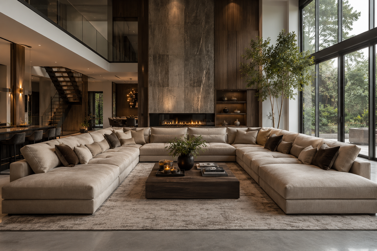 Großes Sofa für große Wohnzimmer So finden Sie die perfekte Lösung für großzügige Wohnräume
