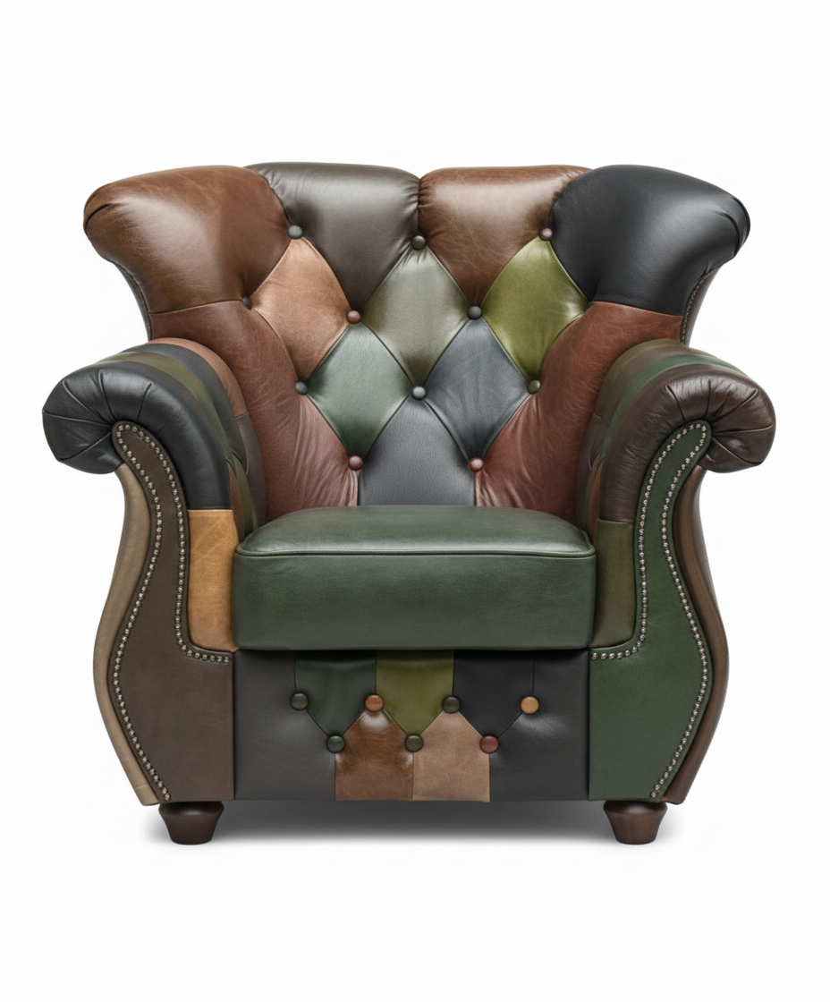 Flickenteppich Chesterfield Sessel