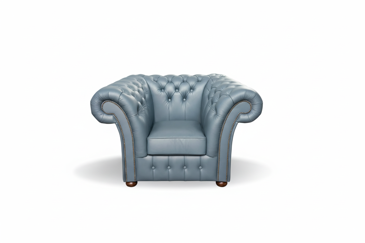 Grey tufted chair with Modern Color 